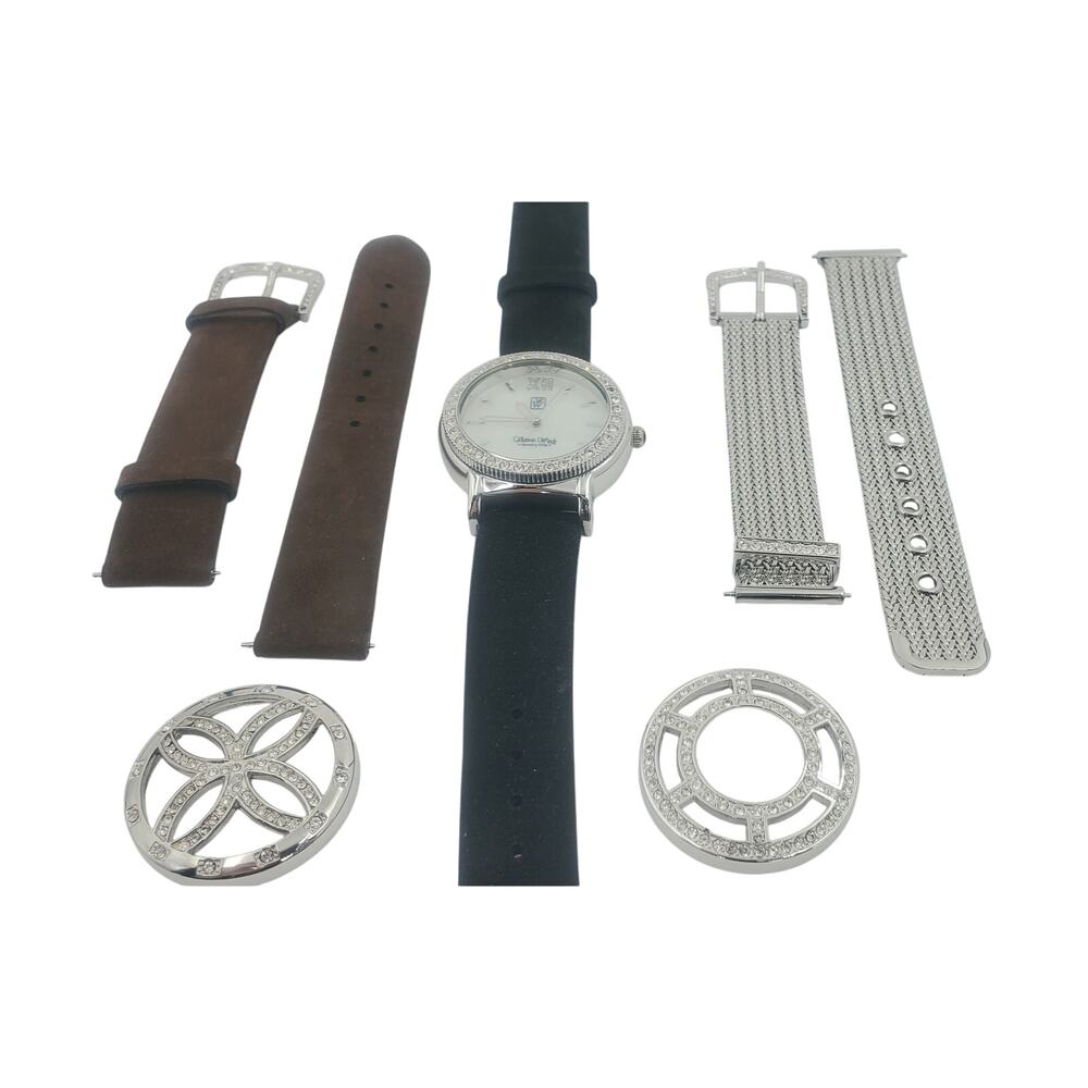 Vintage Victoria Wieck Interchangeable Bands and Bezels Watch Set - Original Box